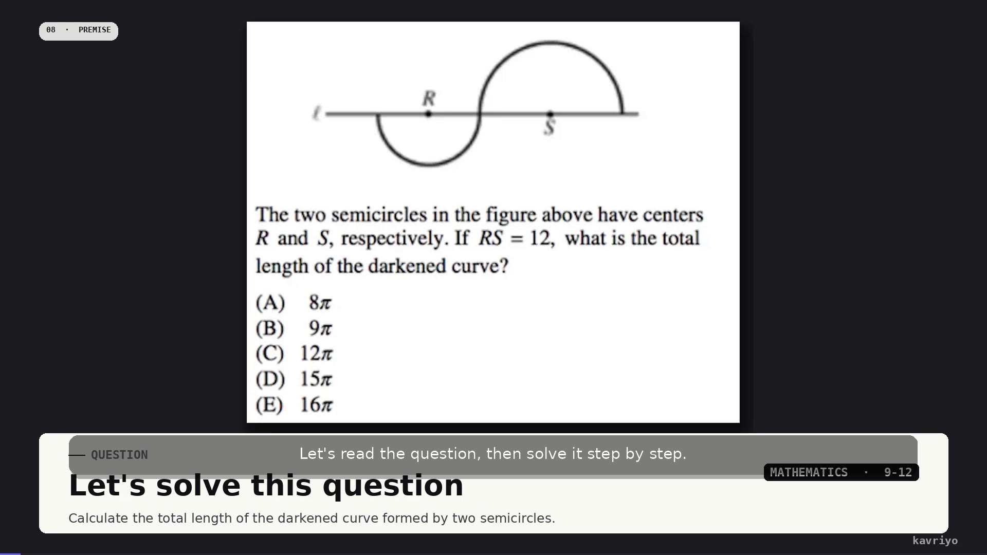 Semicircle Arc Length Problem