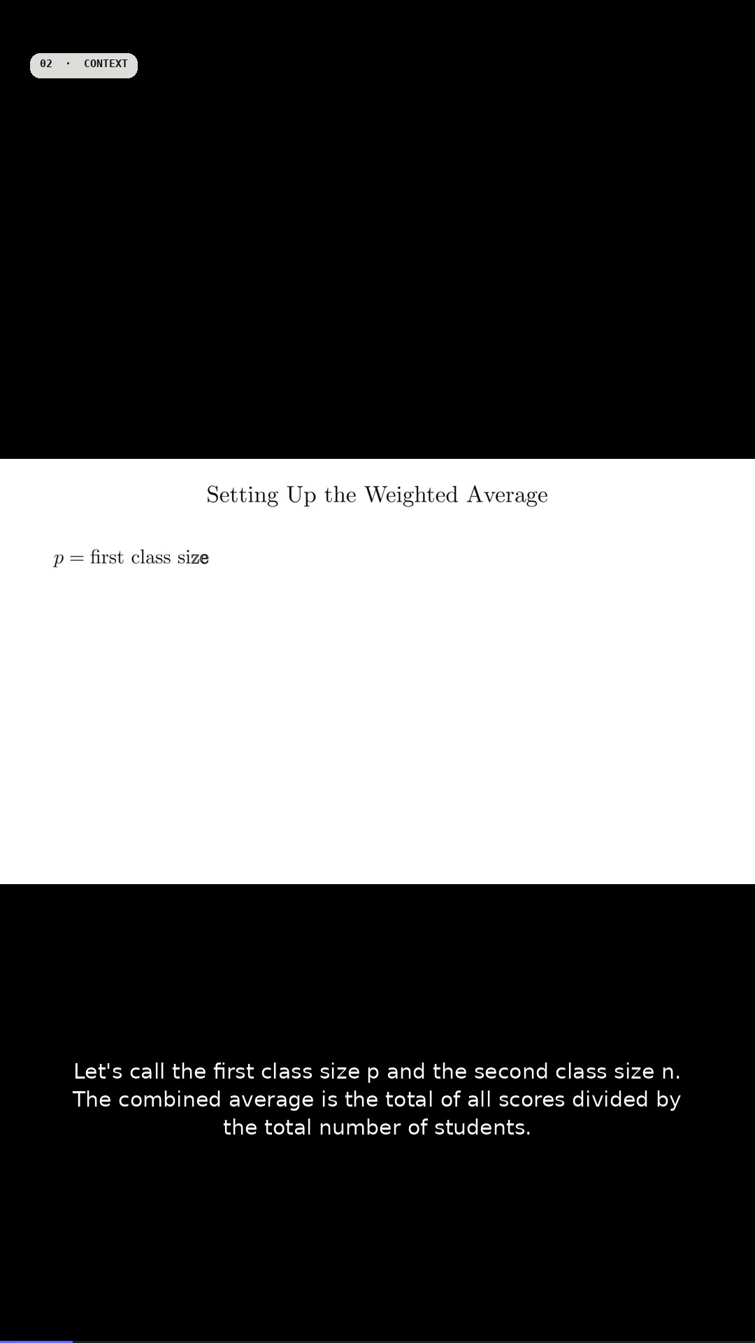 Weighted Average Ratio Problem